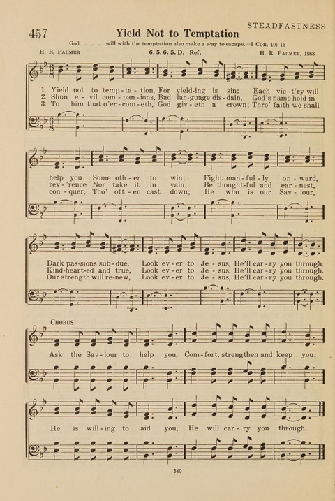 Church Hymnal, Mennonite: a collection of hymns and sacred songs suitable for use in public worship, worship in the home, and all general occasions (1st ed. ) [with Deutscher Anhang] page 340