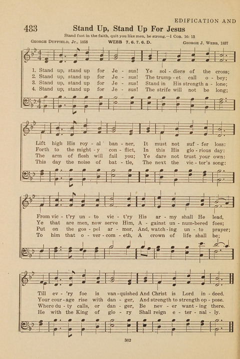 Church Hymnal, Mennonite: a collection of hymns and sacred songs suitable for use in public worship, worship in the home, and all general occasions (1st ed. ) [with Deutscher Anhang] page 362