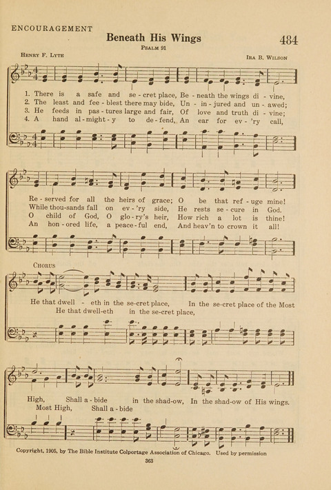 Church Hymnal, Mennonite: a collection of hymns and sacred songs suitable for use in public worship, worship in the home, and all general occasions (1st ed. ) [with Deutscher Anhang] page 363