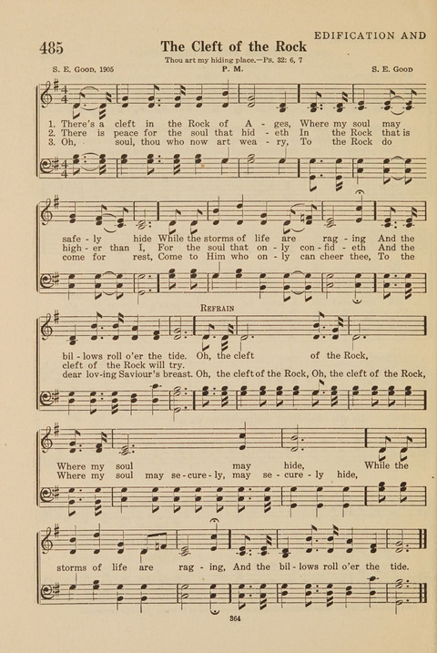 Church Hymnal, Mennonite: a collection of hymns and sacred songs suitable for use in public worship, worship in the home, and all general occasions (1st ed. ) [with Deutscher Anhang] page 364