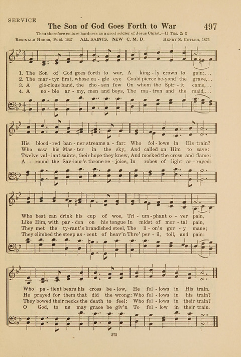 Church Hymnal, Mennonite: a collection of hymns and sacred songs suitable for use in public worship, worship in the home, and all general occasions (1st ed. ) [with Deutscher Anhang] page 373