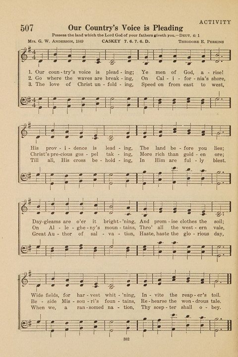 Church Hymnal, Mennonite: a collection of hymns and sacred songs suitable for use in public worship, worship in the home, and all general occasions (1st ed. ) [with Deutscher Anhang] page 382
