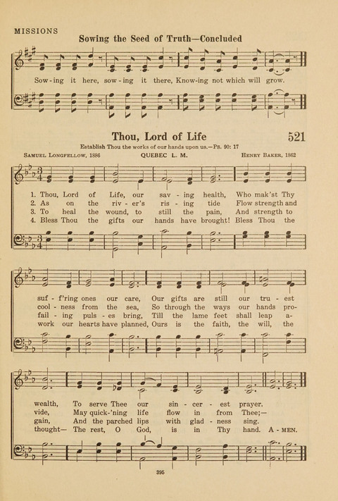 Church Hymnal, Mennonite: a collection of hymns and sacred songs suitable for use in public worship, worship in the home, and all general occasions (1st ed. ) [with Deutscher Anhang] page 395