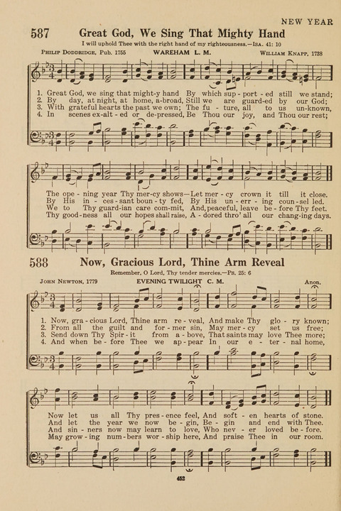 Church Hymnal, Mennonite: a collection of hymns and sacred songs suitable for use in public worship, worship in the home, and all general occasions (1st ed. ) [with Deutscher Anhang] page 452