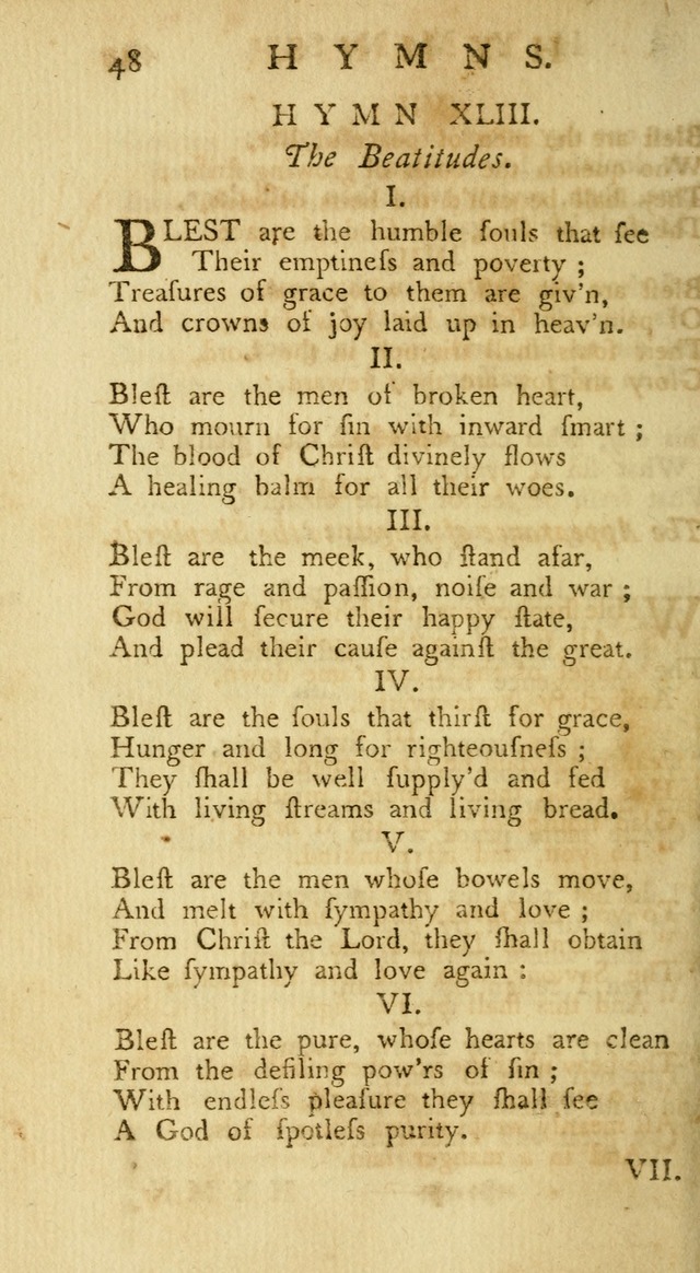A Collection of Hymns, More Particularly Designed for the Use of the  West Society in Boston. (2nd ed. with Additions) page 48