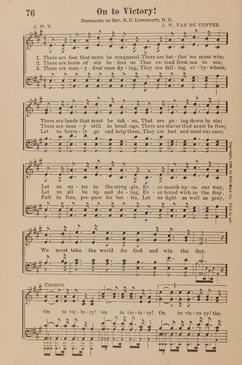Conquest Hymns: New and Old for all Services page 76