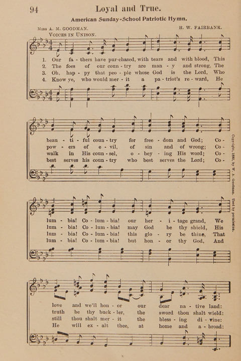 Conquest Hymns: New and Old for all Services page 94