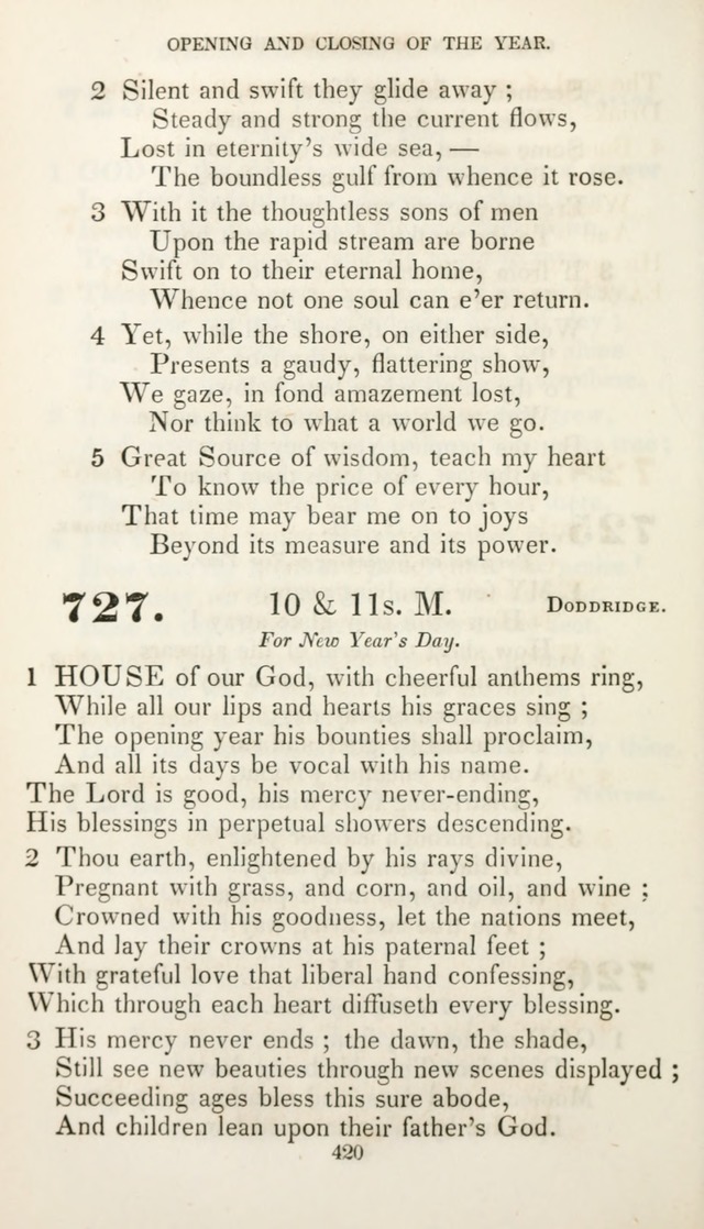 Christian Hymns for Public and Private Worship: a collection compiled  by a committee of the Cheshire Pastoral Association (11th ed.) page 420