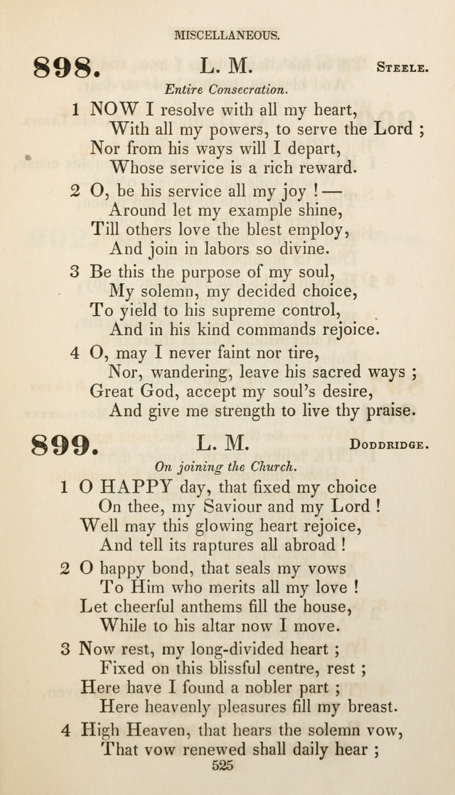 Christian Hymns for Public and Private Worship: a collection compiled  by a committee of the Cheshire Pastoral Association (11th ed.) page 525