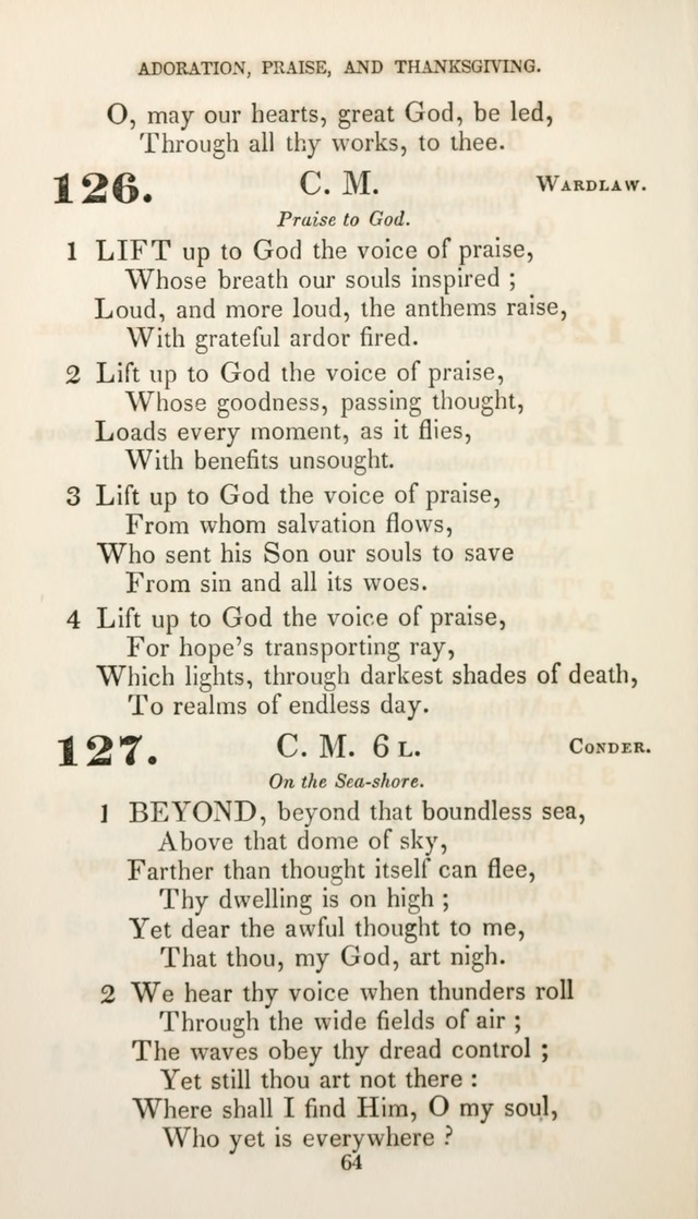 Christian Hymns for Public and Private Worship: a collection compiled  by a committee of the Cheshire Pastoral Association (11th ed.) page 64