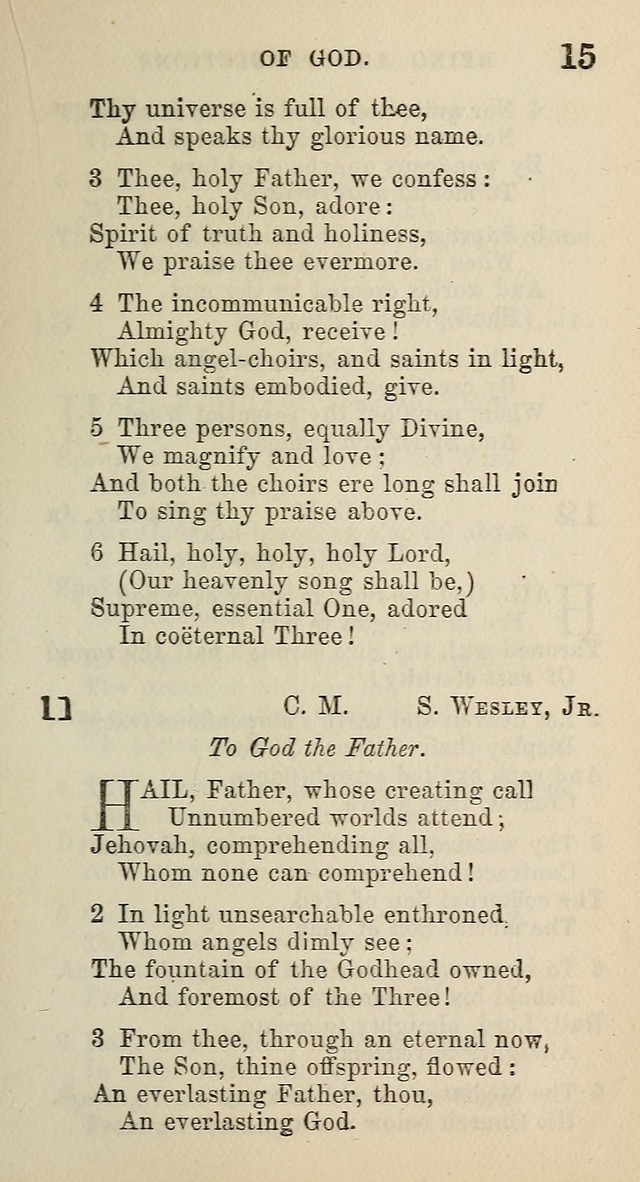 A Collection of Hymns for Public, Social, and Domestic Worship page 15