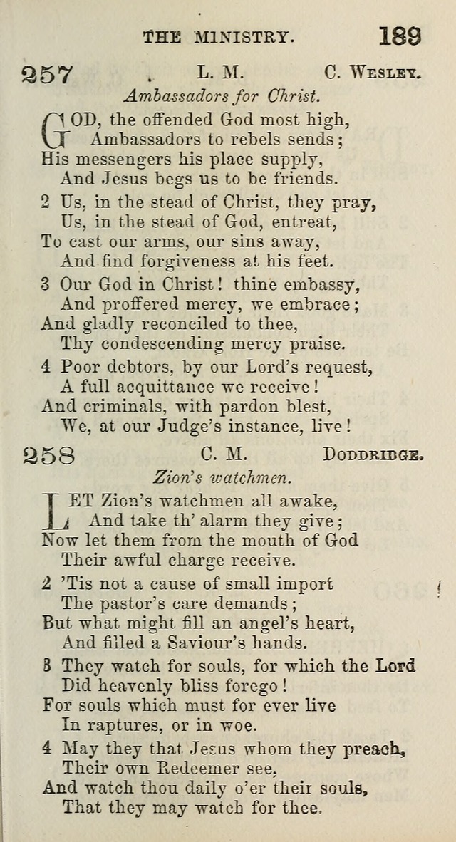 A Collection of Hymns for Public, Social, and Domestic Worship page 191