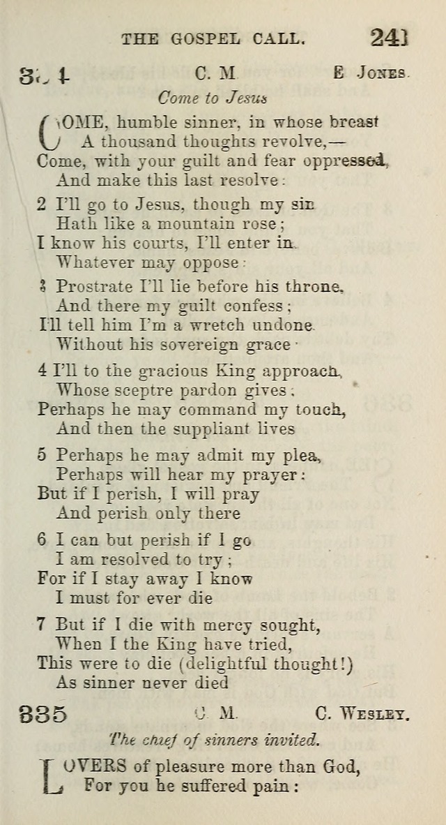 A Collection of Hymns for Public, Social, and Domestic Worship page 243