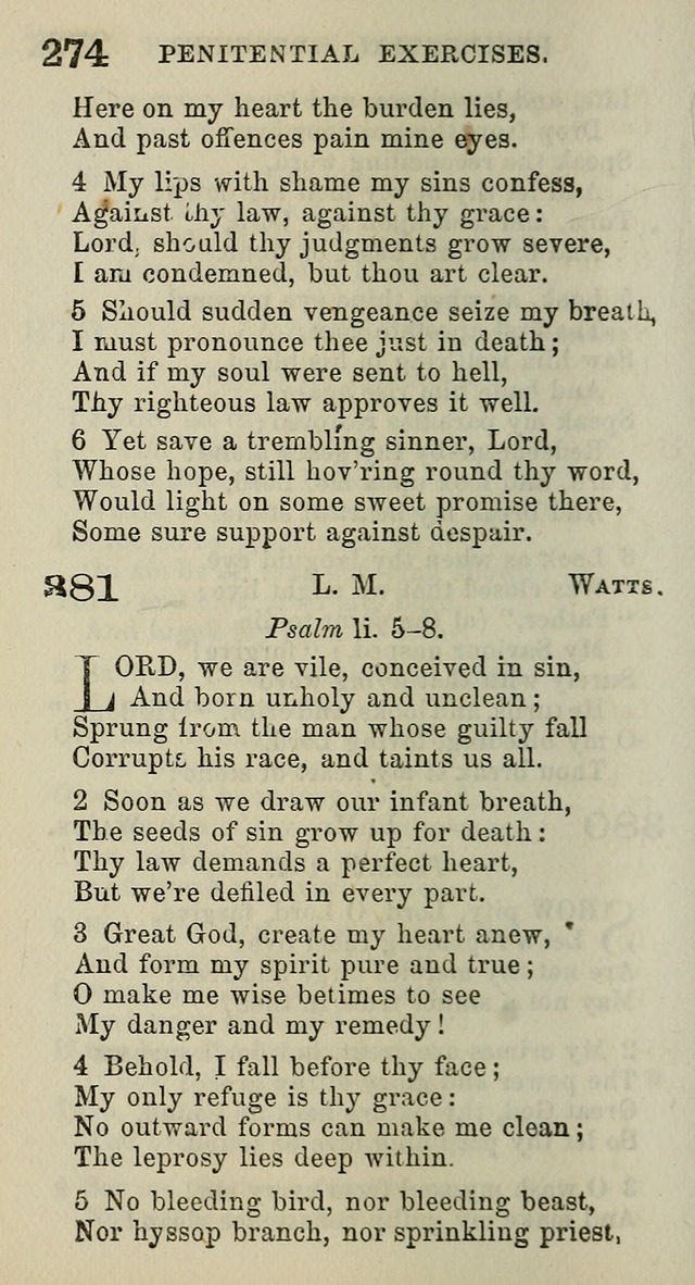 A Collection of Hymns for Public, Social, and Domestic Worship page 276