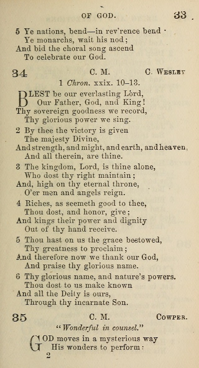 A Collection of Hymns for Public, Social, and Domestic Worship page 33