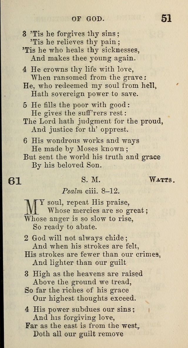 A Collection of Hymns for Public, Social, and Domestic Worship page 51