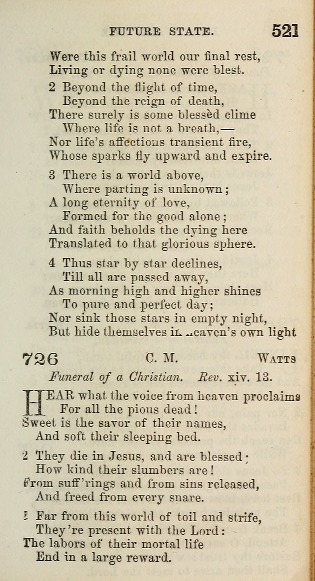 A Collection of Hymns for Public, Social, and Domestic Worship page 525
