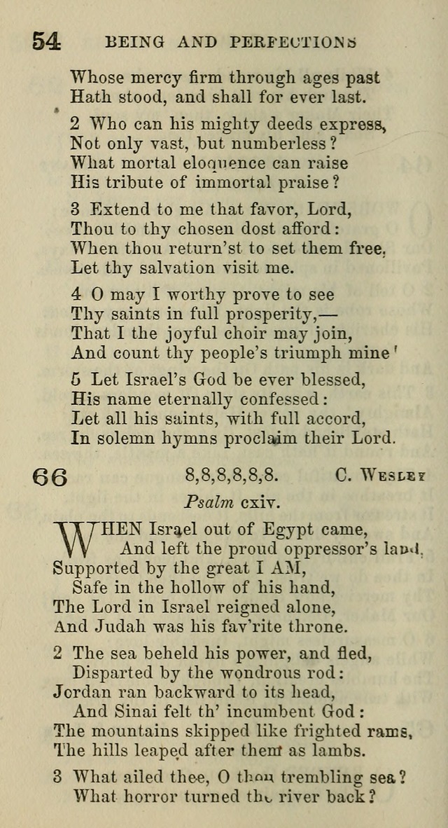 A Collection of Hymns for Public, Social, and Domestic Worship page 54