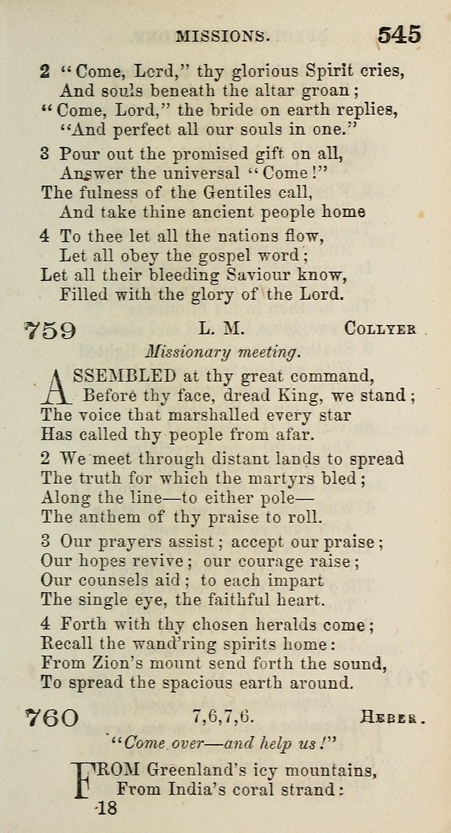 A Collection of Hymns for Public, Social, and Domestic Worship page 549