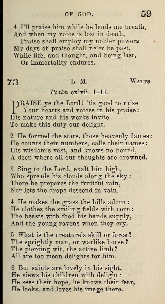A Collection of Hymns for Public, Social, and Domestic Worship page 59