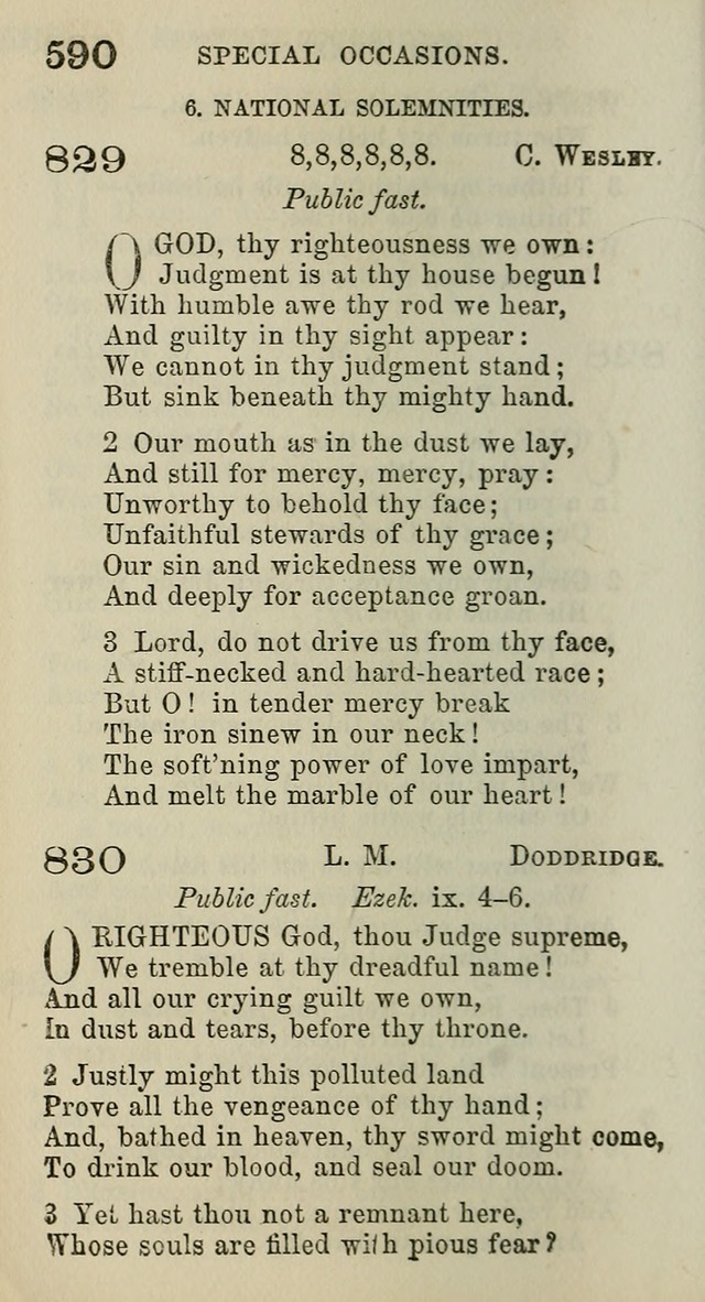A Collection of Hymns for Public, Social, and Domestic Worship page 594