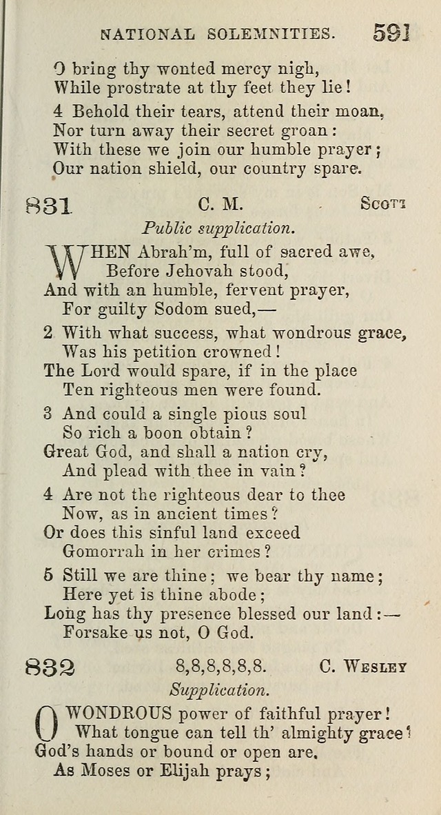 A Collection of Hymns for Public, Social, and Domestic Worship page 595