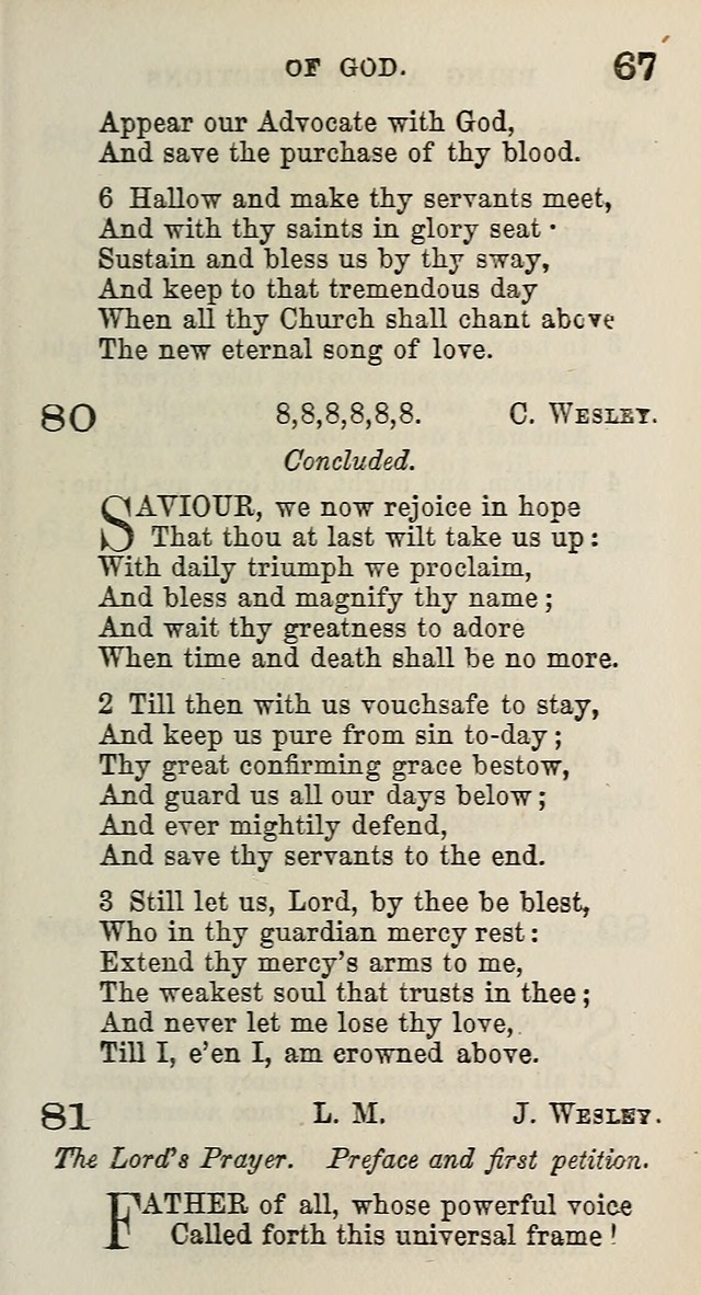 A Collection of Hymns for Public, Social, and Domestic Worship page 67