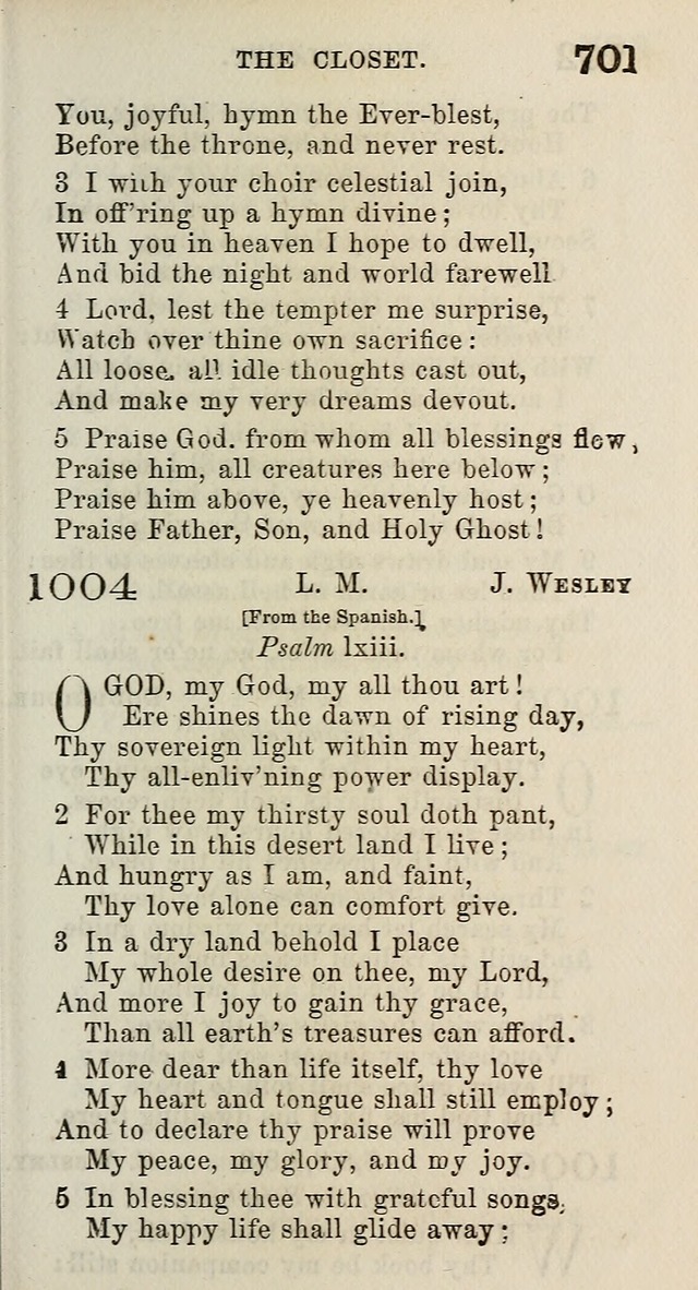 A Collection of Hymns for Public, Social, and Domestic Worship page 705