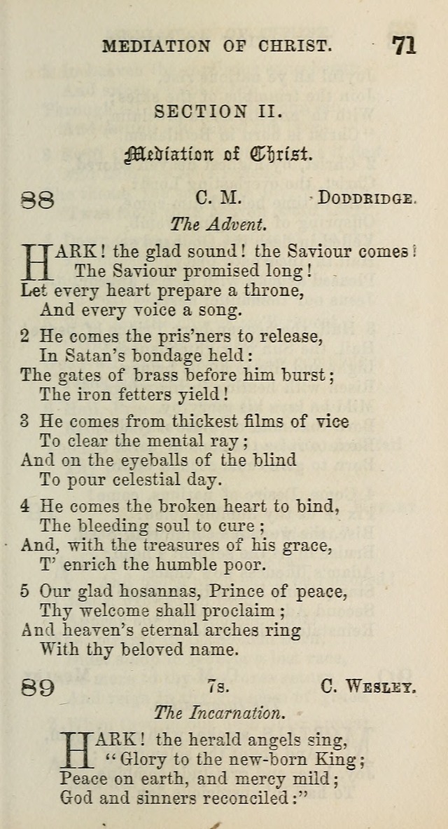 A Collection of Hymns for Public, Social, and Domestic Worship page 71