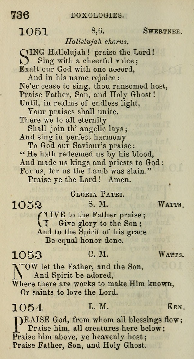 A Collection of Hymns for Public, Social, and Domestic Worship page 742