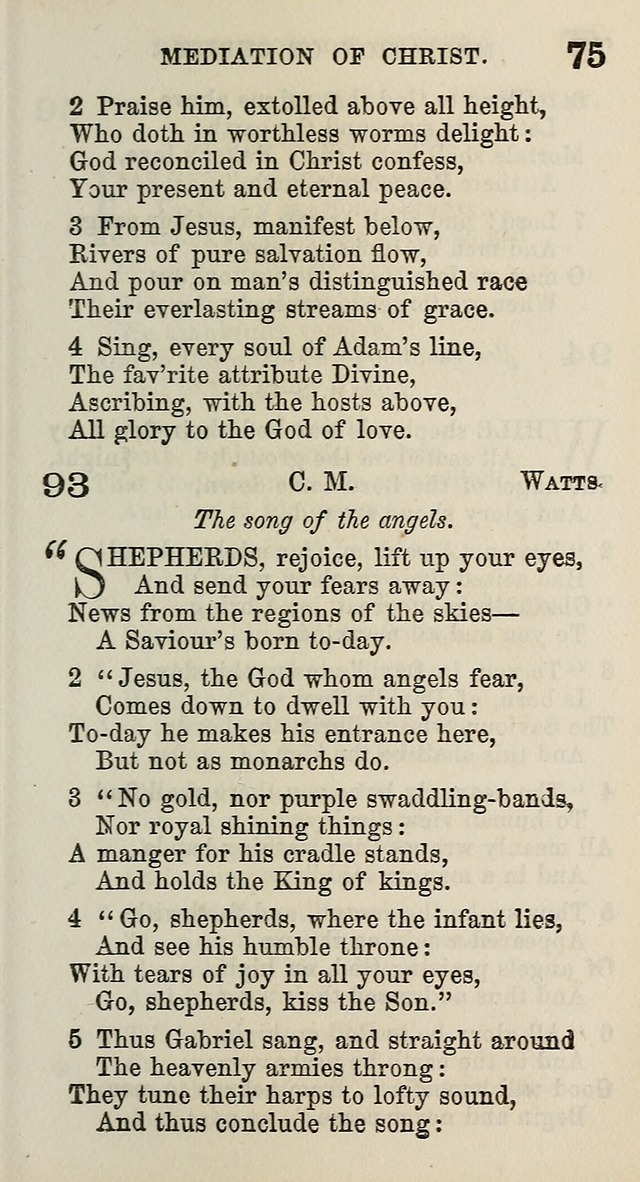 A Collection of Hymns for Public, Social, and Domestic Worship page 75