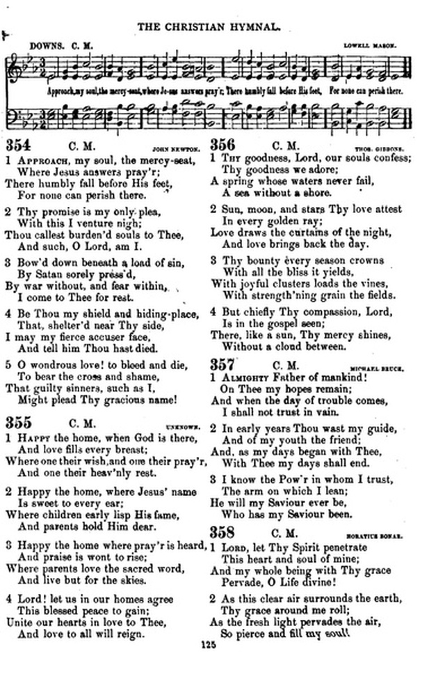 The Christian hymnal: a collection of hymns and tunes for congregational and social worship; in two parts (Rev.) page 125