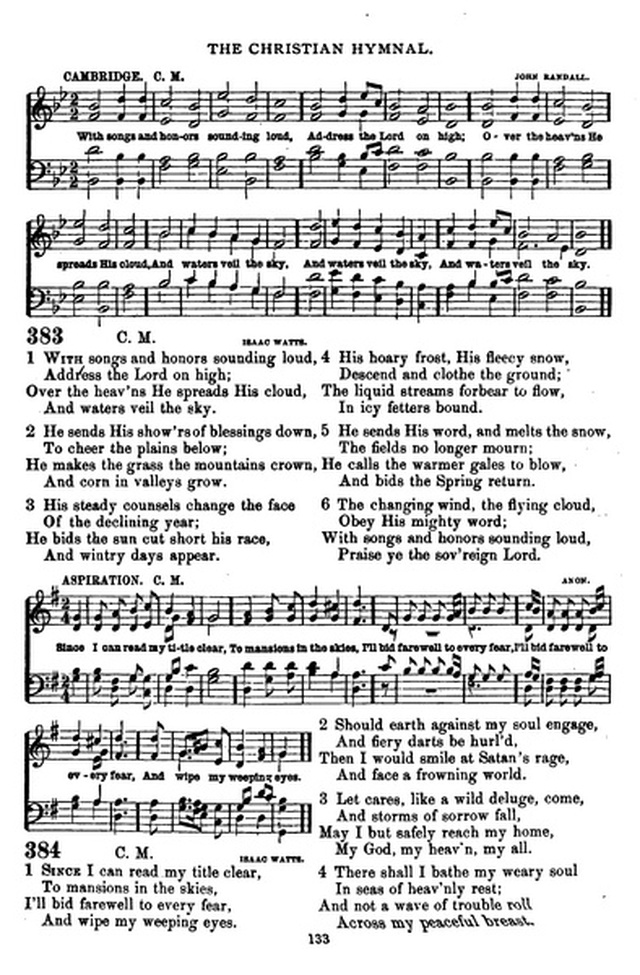 The Christian hymnal: a collection of hymns and tunes for congregational and social worship; in two parts (Rev.) page 133