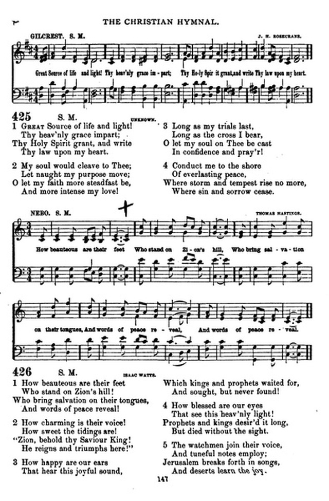 The Christian hymnal: a collection of hymns and tunes for congregational and social worship; in two parts (Rev.) page 147