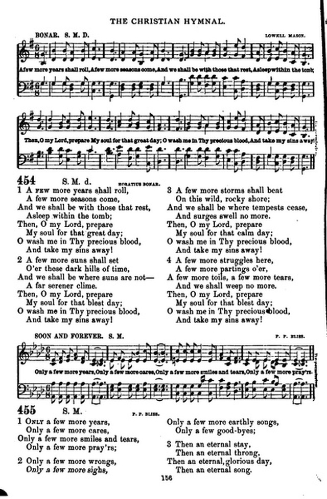The Christian hymnal: a collection of hymns and tunes for congregational and social worship; in two parts (Rev.) page 156