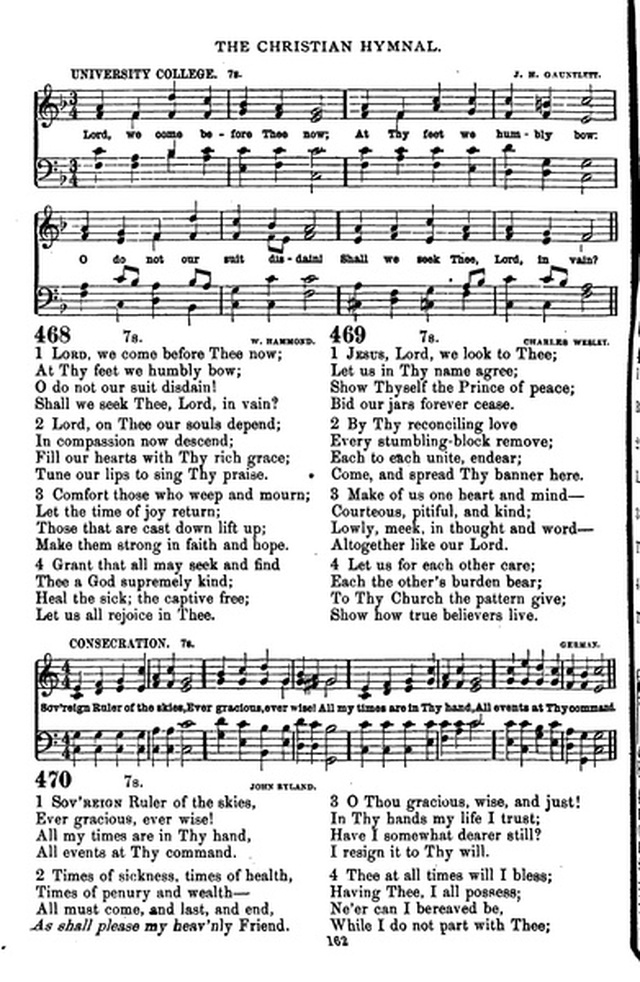The Christian hymnal: a collection of hymns and tunes for congregational and social worship; in two parts (Rev.) page 162