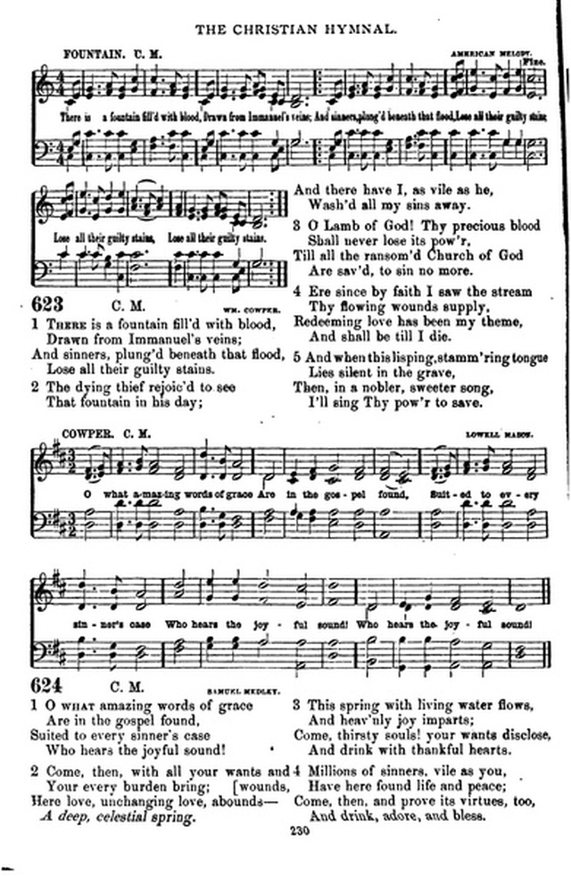 The Christian hymnal: a collection of hymns and tunes for congregational and social worship; in two parts (Rev.) page 230