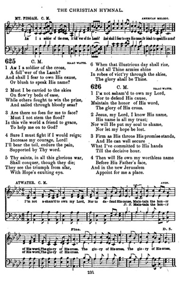 The Christian hymnal: a collection of hymns and tunes for congregational and social worship; in two parts (Rev.) page 231