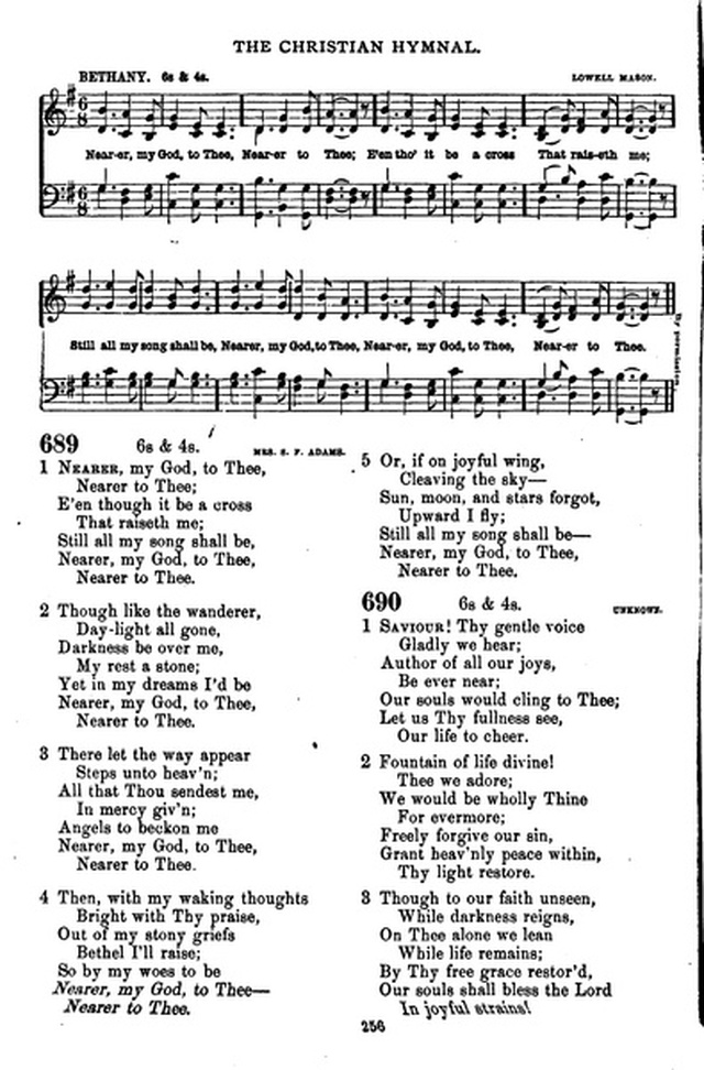The Christian hymnal: a collection of hymns and tunes for congregational and social worship; in two parts (Rev.) page 256