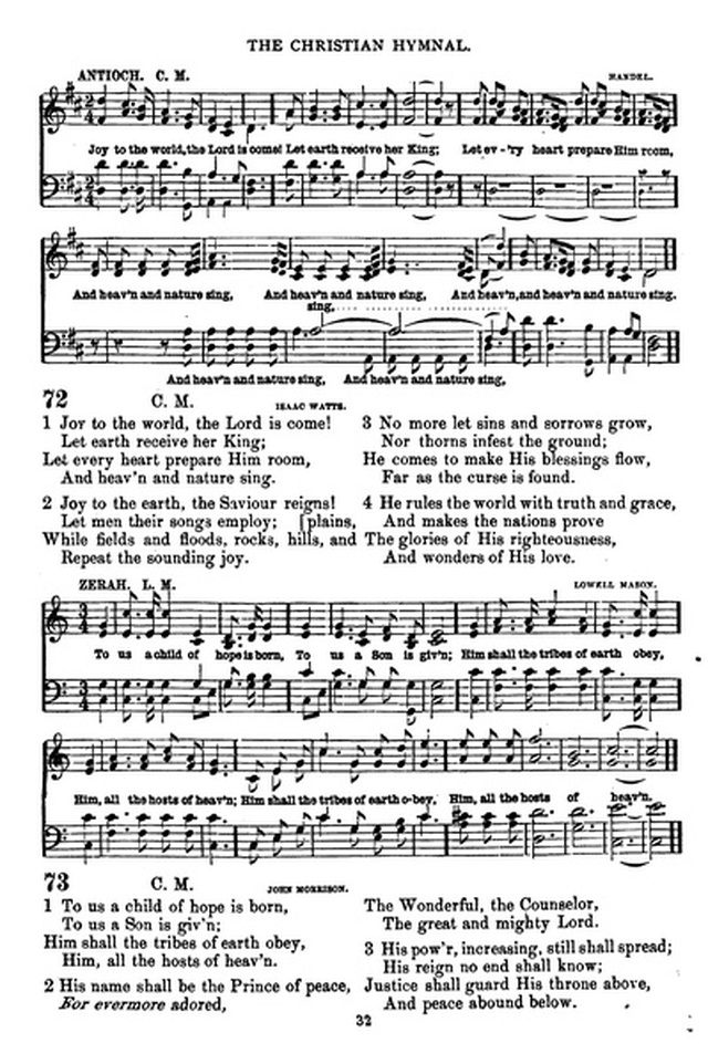 The Christian hymnal: a collection of hymns and tunes for congregational and social worship; in two parts (Rev.) page 32