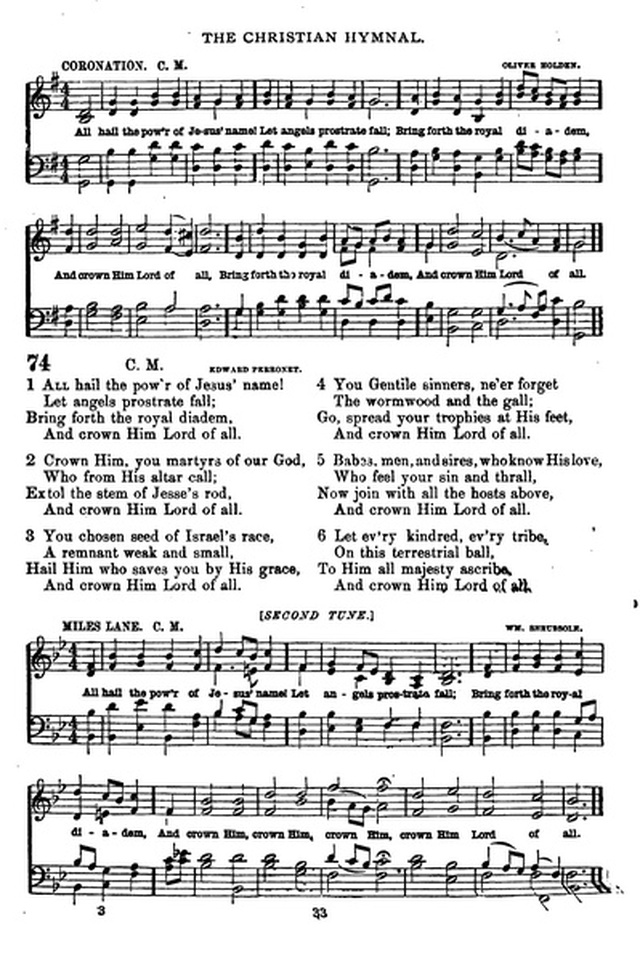 The Christian hymnal: a collection of hymns and tunes for congregational and social worship; in two parts (Rev.) page 33