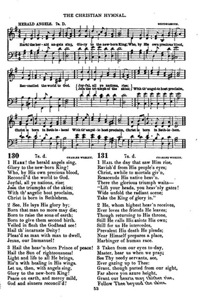 The Christian hymnal: a collection of hymns and tunes for congregational and social worship; in two parts (Rev.) page 53