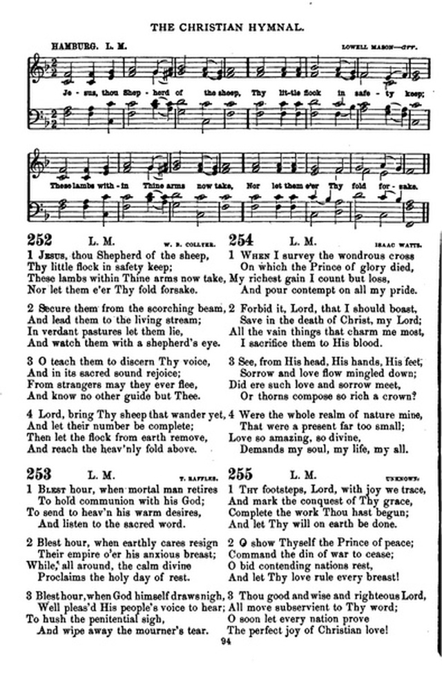 The Christian hymnal: a collection of hymns and tunes for congregational and social worship; in two parts (Rev.) page 94