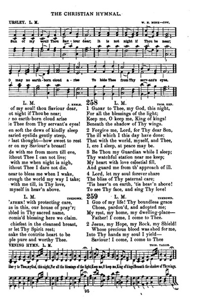 The Christian hymnal: a collection of hymns and tunes for congregational and social worship; in two parts (Rev.) page 95