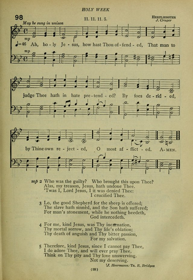 The Church Hymnal: containing hymns approved and set forth by the general conventions of 1892 and 1916; together with hymns for the use of guilds and brotherhoods, and for special occasions (Rev. ed) page 100