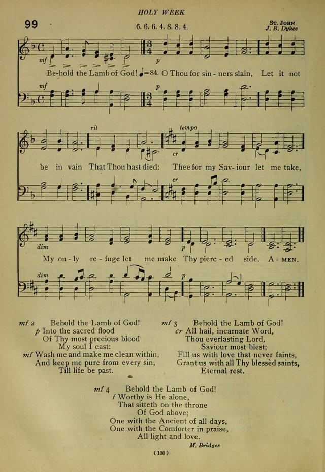 The Church Hymnal: containing hymns approved and set forth by the general conventions of 1892 and 1916; together with hymns for the use of guilds and brotherhoods, and for special occasions (Rev. ed) page 101