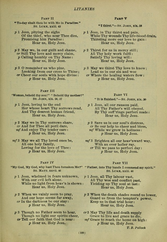 The Church Hymnal: containing hymns approved and set forth by the general conventions of 1892 and 1916; together with hymns for the use of guilds and brotherhoods, and for special occasions (Rev. ed) page 110