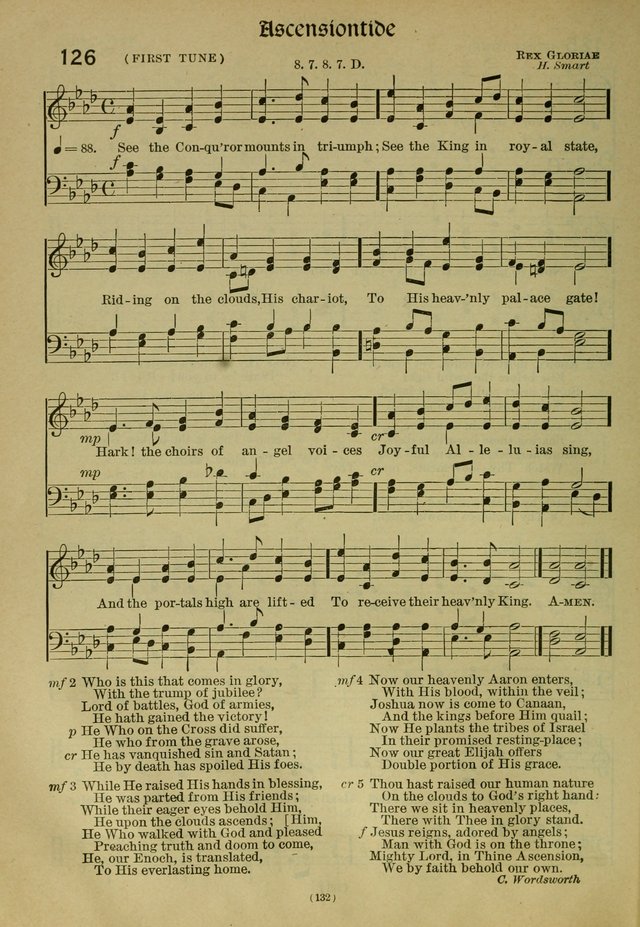 The Church Hymnal: containing hymns approved and set forth by the general conventions of 1892 and 1916; together with hymns for the use of guilds and brotherhoods, and for special occasions (Rev. ed) page 133
