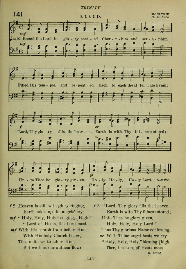 The Church Hymnal: containing hymns approved and set forth by the general conventions of 1892 and 1916; together with hymns for the use of guilds and brotherhoods, and for special occasions (Rev. ed) page 148