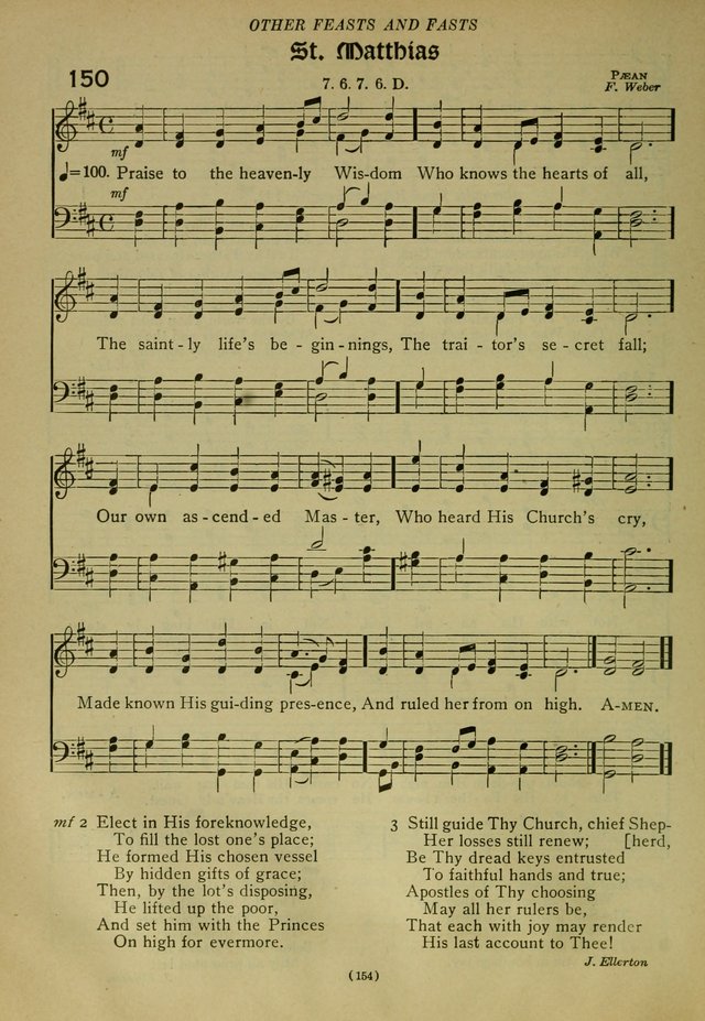 The Church Hymnal: containing hymns approved and set forth by the general conventions of 1892 and 1916; together with hymns for the use of guilds and brotherhoods, and for special occasions (Rev. ed) page 155